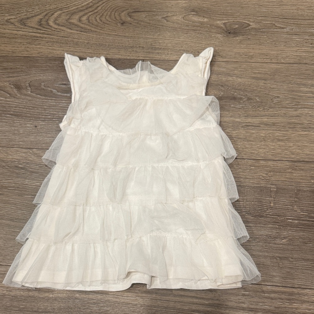 GAP Baby Cream Ruffle Dress